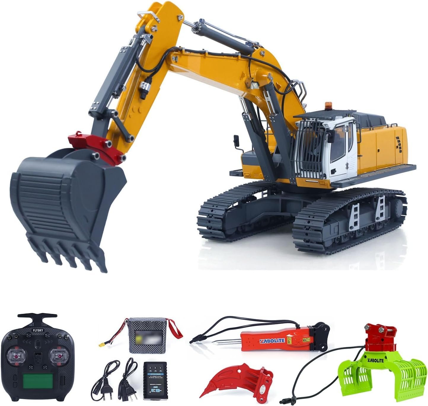 KABOLITE 1/18 K962 100S Remote Control Hydraulic Excavator - Image 7