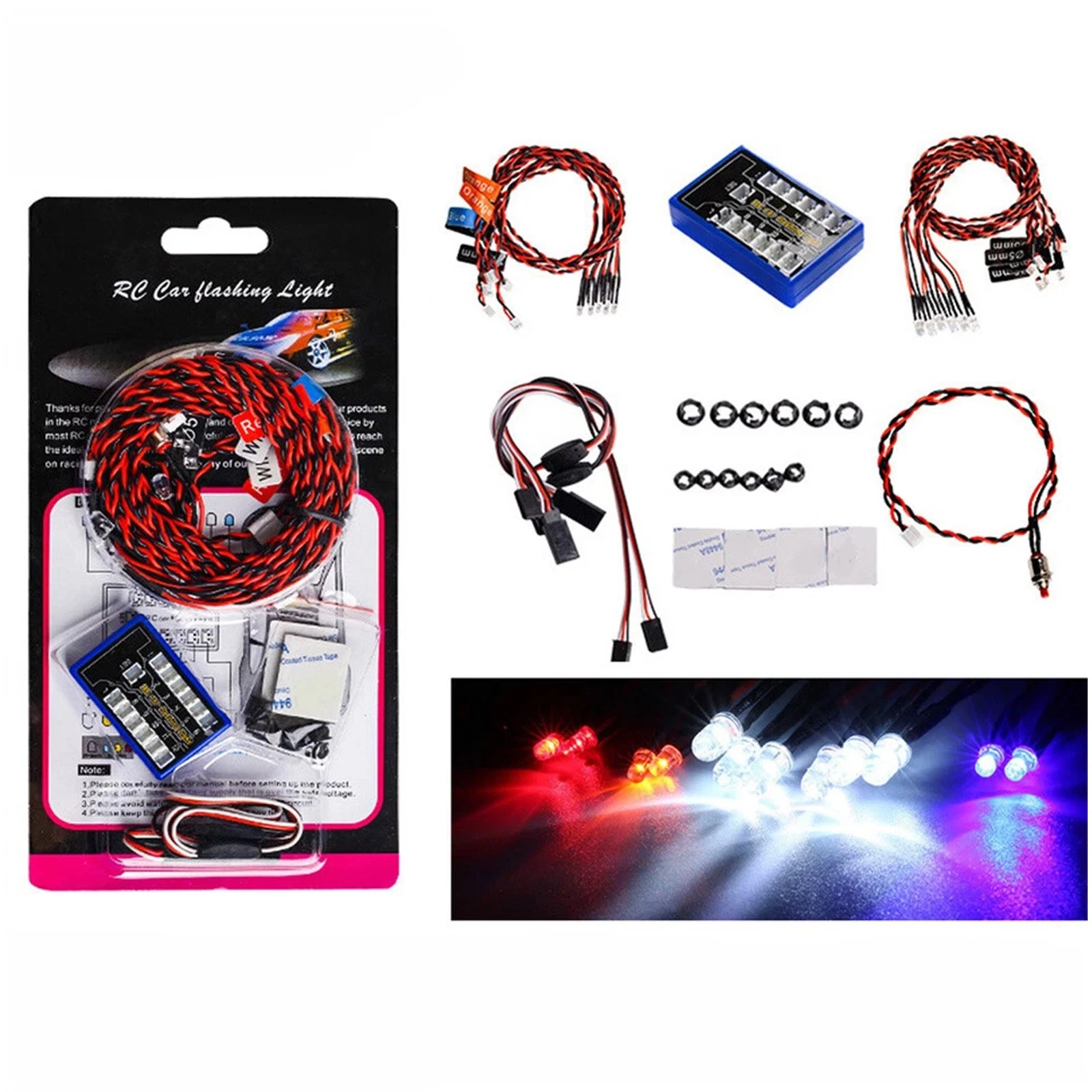 12 Led Light Kit For Rc Model Car Trucks - Image 2