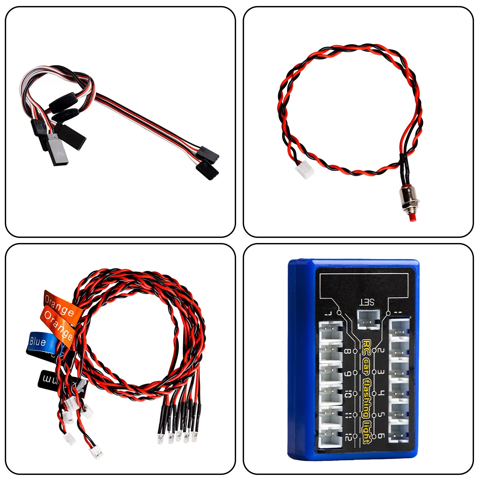 12 Led Light Kit For Rc Model Car Trucks - Image 4