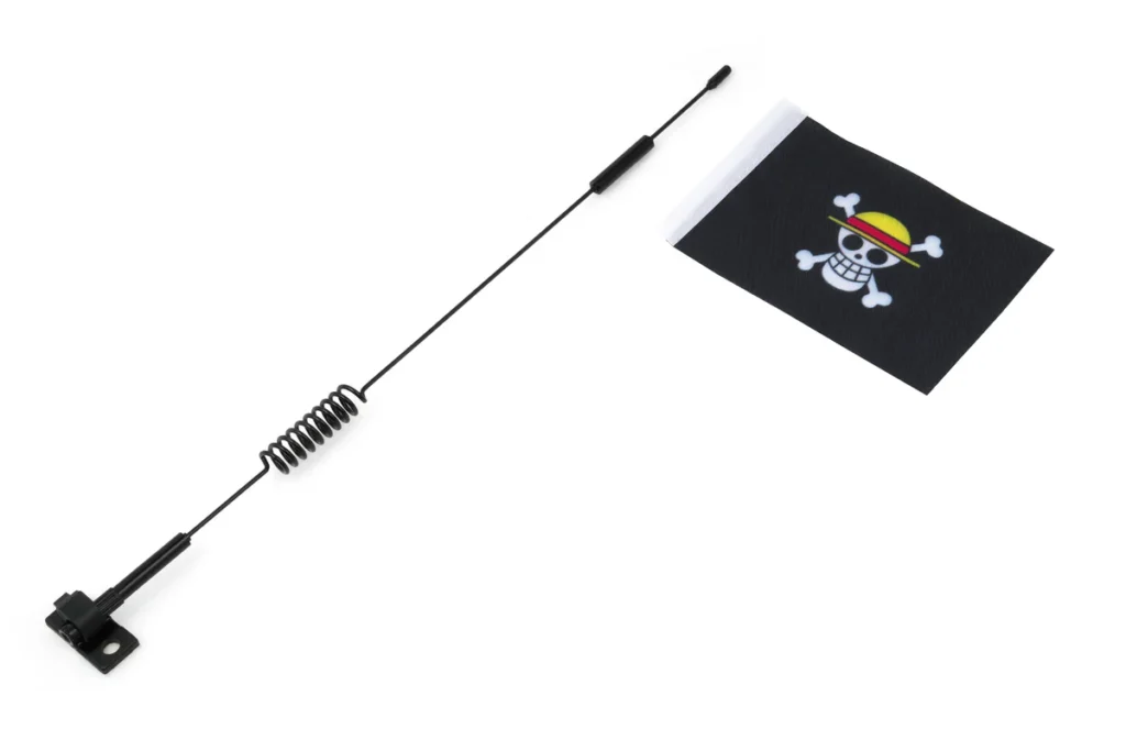 Metal Antenna with Flag Simulation Decoration for 1/7 & 1/10 RC Crawler 28cm