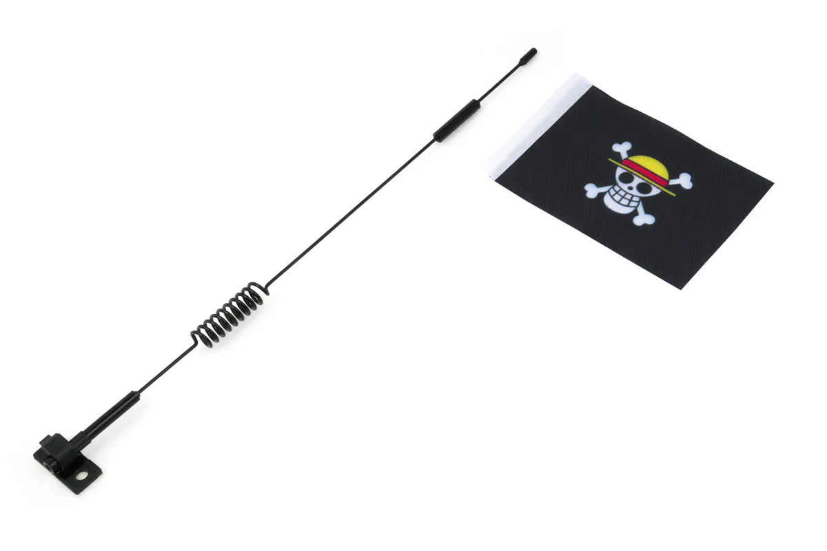 Metal Antenna with Flag Simulation Decoration for 1/7 & 1/10 RC Crawler 28cm