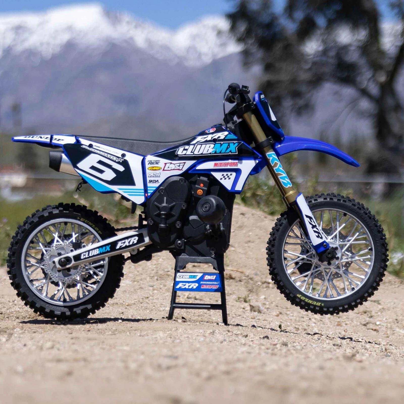 1/4 Promoto-MX Pro Circuit 2S RTR Brushless Motorcycle, Blue - Image 2