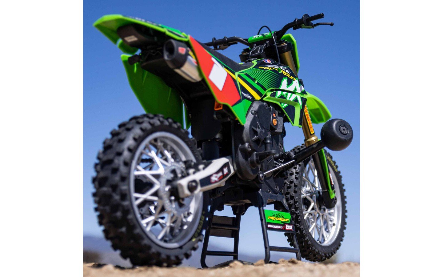 1/4 Promoto-MX Pro Circuit 2S RTR Brushless Motorcycle, Blue - Image 6